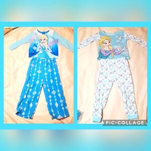 2 Toddler Girls 3T Disney Frozen pajamas sets